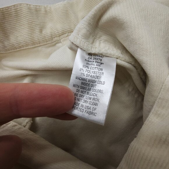 Nili Lotan Shon Pants Corduroy 6 Bone - Picture 10 of 11